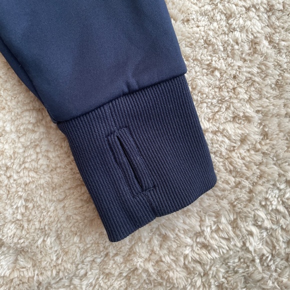 Bench Full Zip Hoodie Womens Size M / US 8 Purple Thumbhole Pockets Printed Logo - Picture 7 of 13